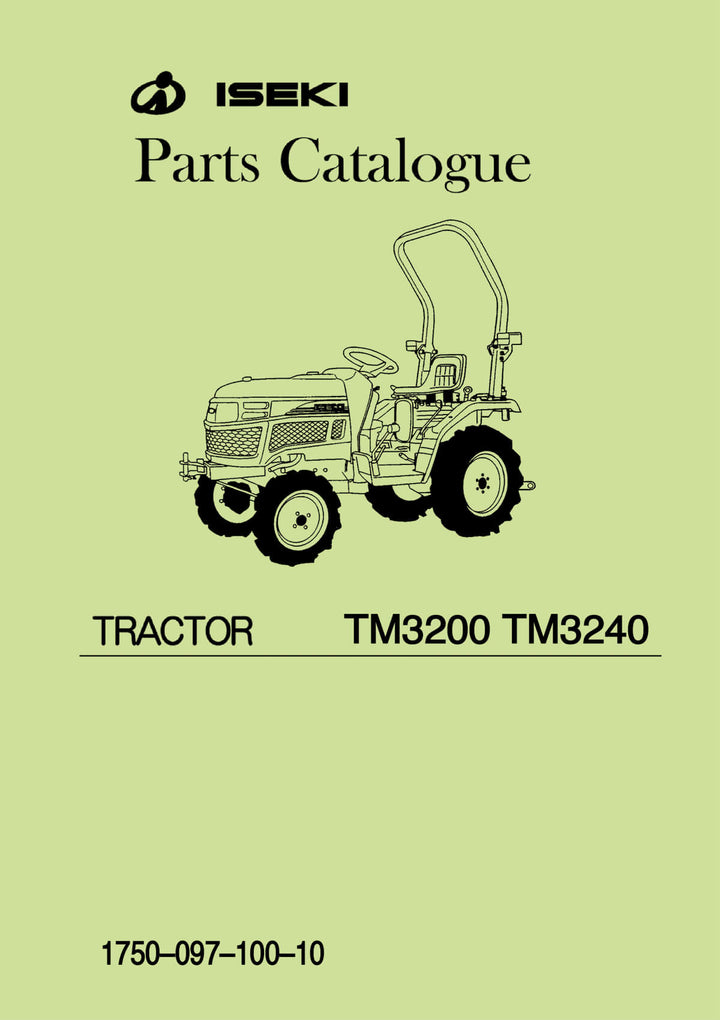 Iseki Traktor TM3200 & TM3240 Parts Catalogue