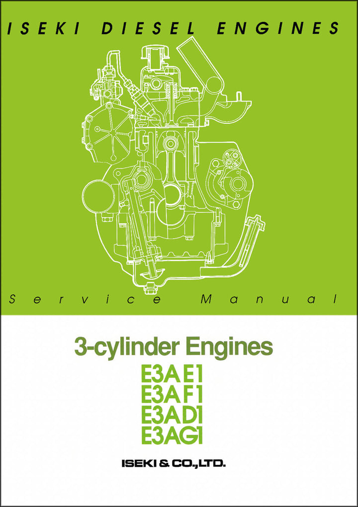 Iseki Traktor 3-Zylinder Diesel Motoren Service Manual