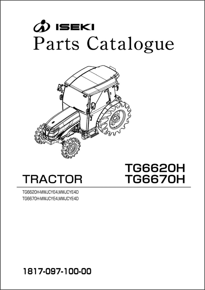Iseki Traktor TG6620H & TG6670H Parts Catalogue