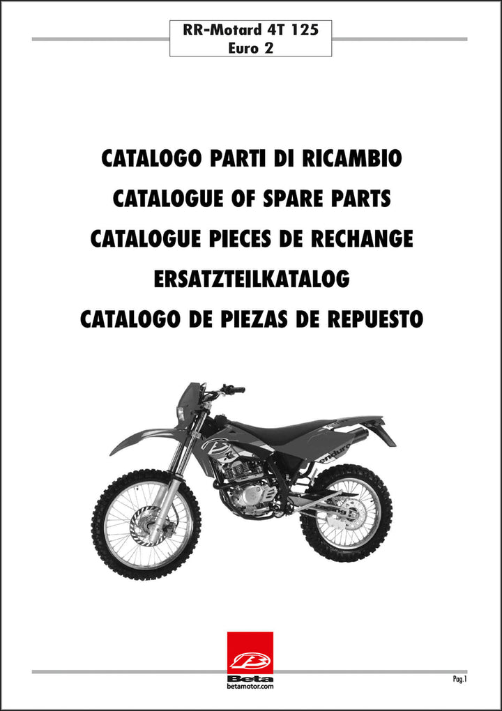 Beta RR-4T 125 Motard Ersatzteilkatalog