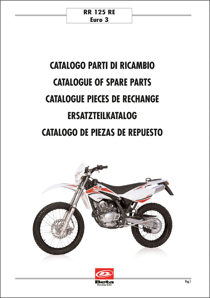 Beta RR 125 RE Ersatzteilkatalog