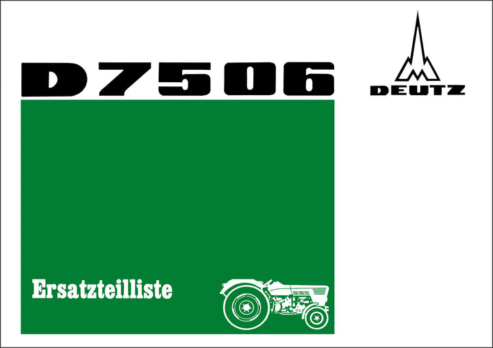Deutz D7506 Ersatzteilkatalog