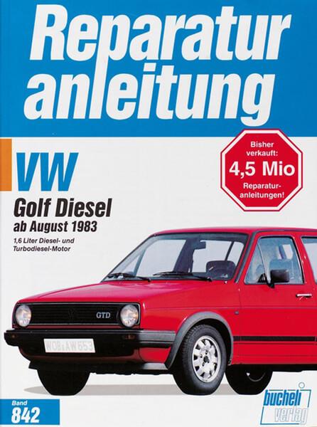 VW Golf II Diesel / Turbodiesel, GTD / Carat TD - Reparaturbuch - gedrucktes Buch zum Bestpreis! - verwuester.net