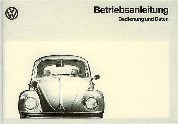 VW Käfer 1200, 1300, 1600 Betriebsanleitung, Buchcover