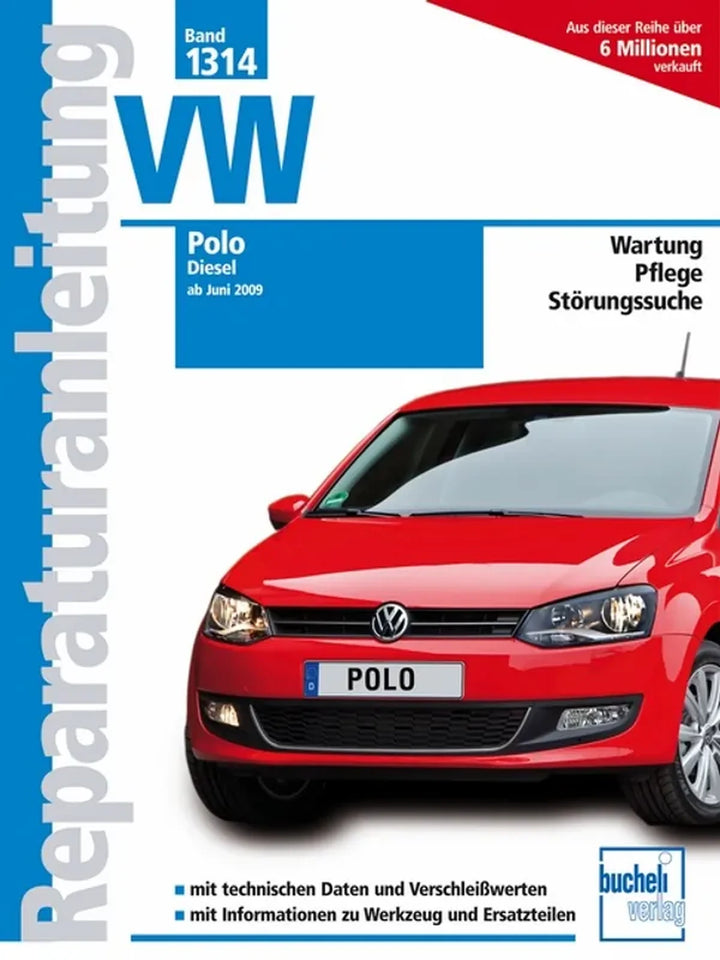 VW Polo Reparaturanleitung und Werkstatthandbuch - gedrucktes Buch zum Bestpreis! - verwuester.net
