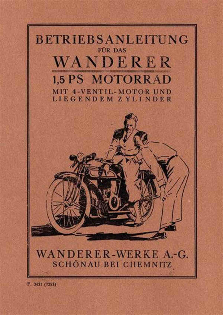 Wanderer 1,5 PS Betriebsanleitung, Buchcover