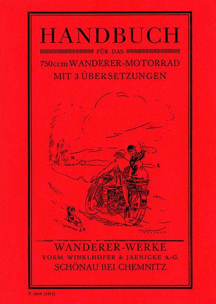 Wanderer 750 Betriebsanleitung und Reparaturanleitung, Buchcover