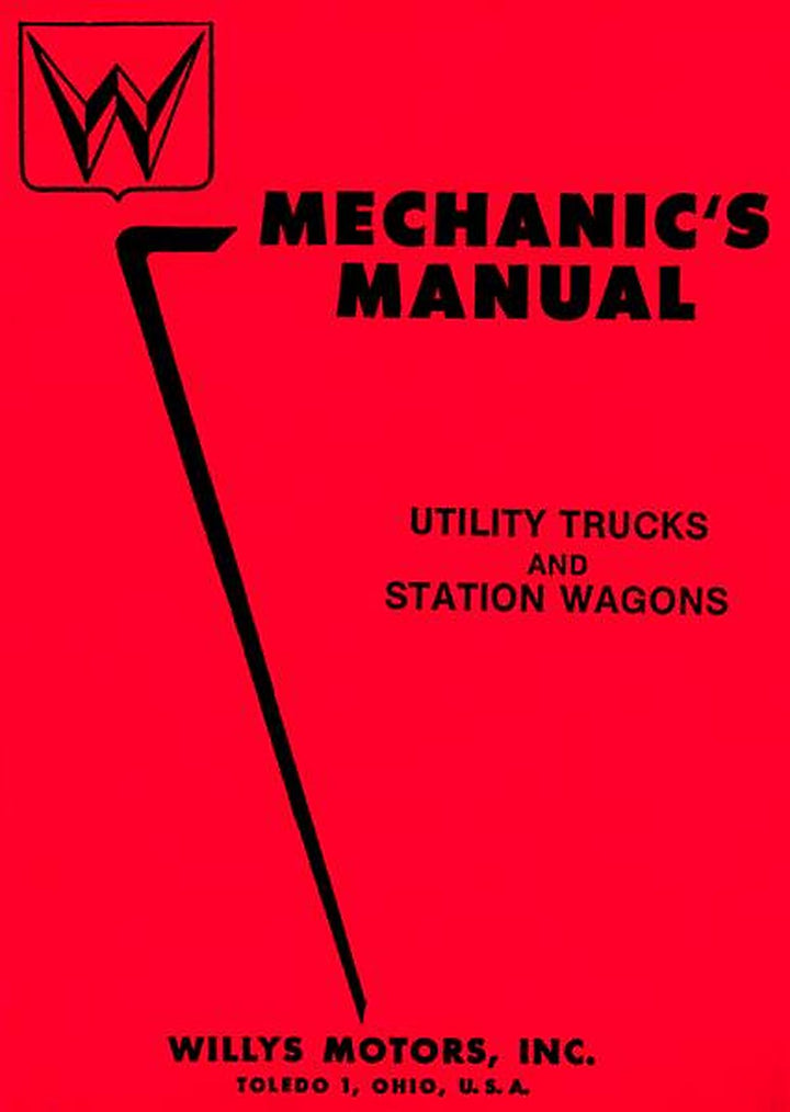 Willys Motors Mechanics Manual, Buchcover