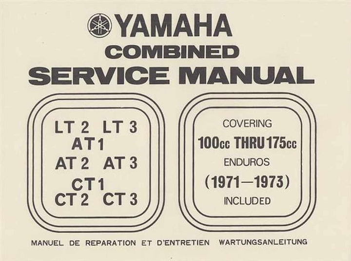 Yamaha 100 - 175 Service Manual, Buchcover