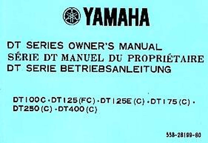 Yamaha DT100 DT175 DT250 DT400 Betriebsanleitung, Buchcover