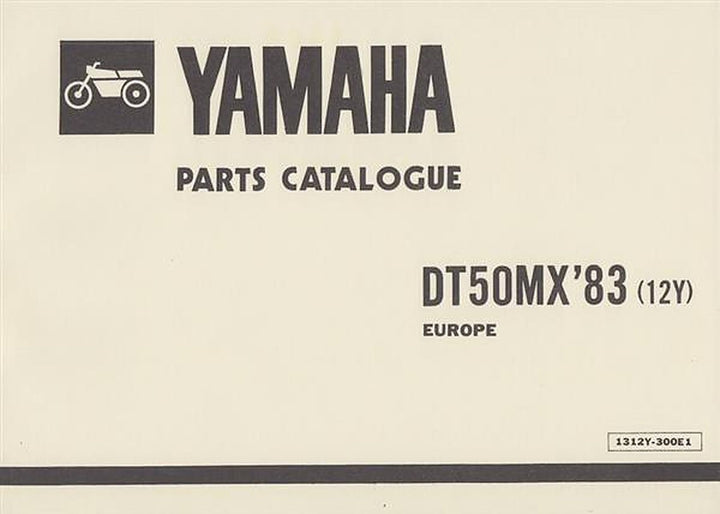 Yamaha DT 50 MX, Parts Catalogue, Buchcover