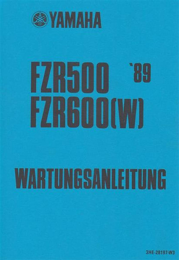 Yamaha FZR500 FZR600 (W) Mod. 89 Reparaturanleitung, Buchcover