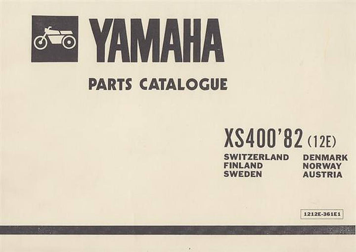 Yamaha XS 400, Parts Catalogue, Buchcover