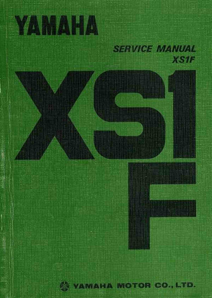 Yamaha XS1F Service Manual, Buchcover