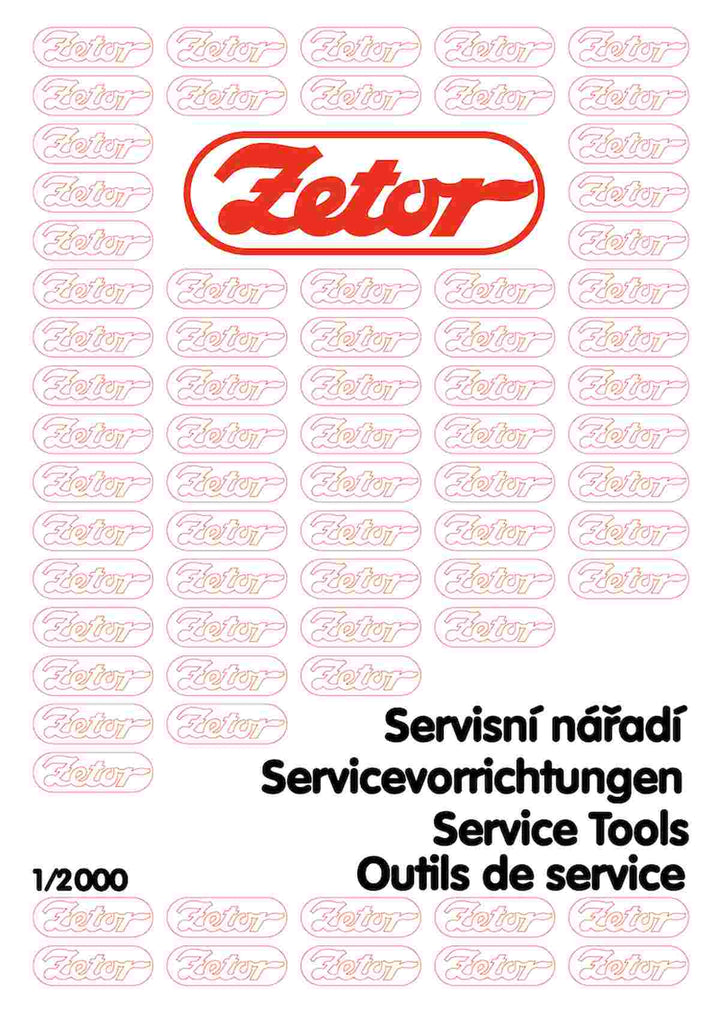 Zetor Servicevorrichtungen & Service Tools, Buchcover