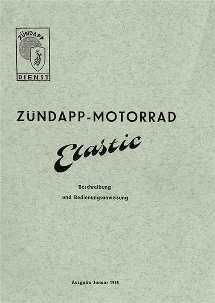 Zündapp Elastic 200 Betriebsanleitung, Buchcover