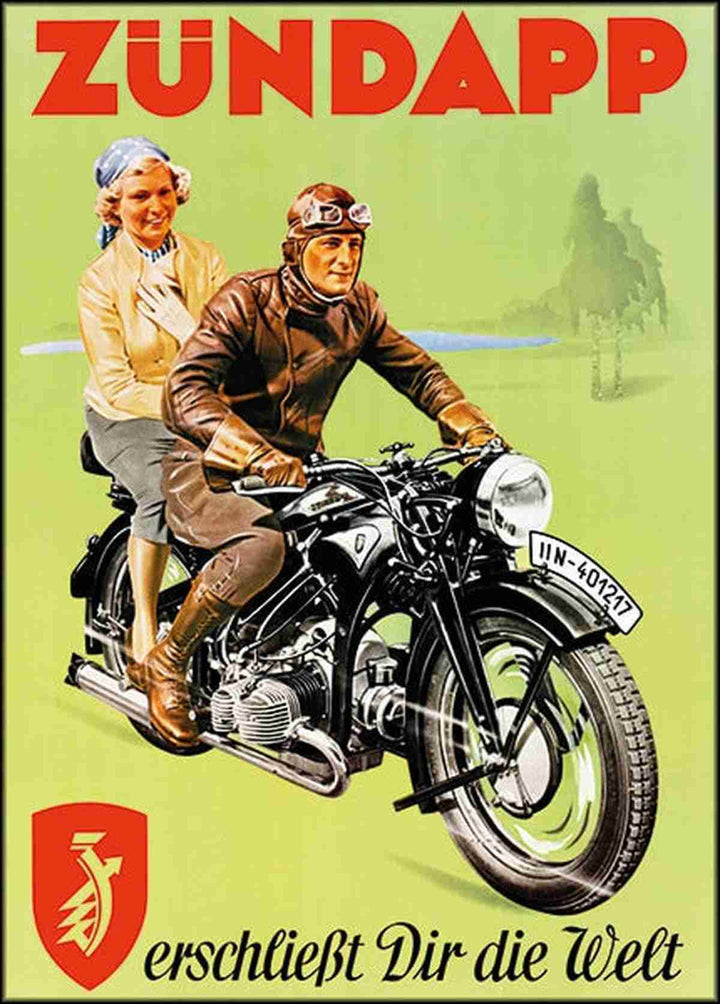 Zündapp Motorrad Poster, Poster-Motiv