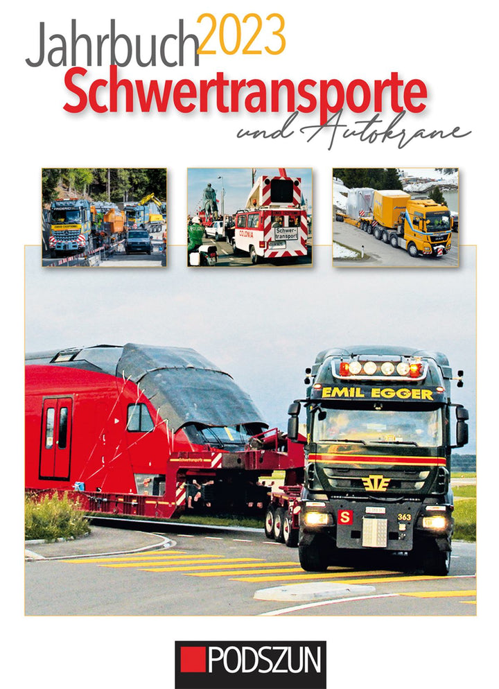 Jahrbuch Schwertransporte und Autokrane 2023, Buchcover