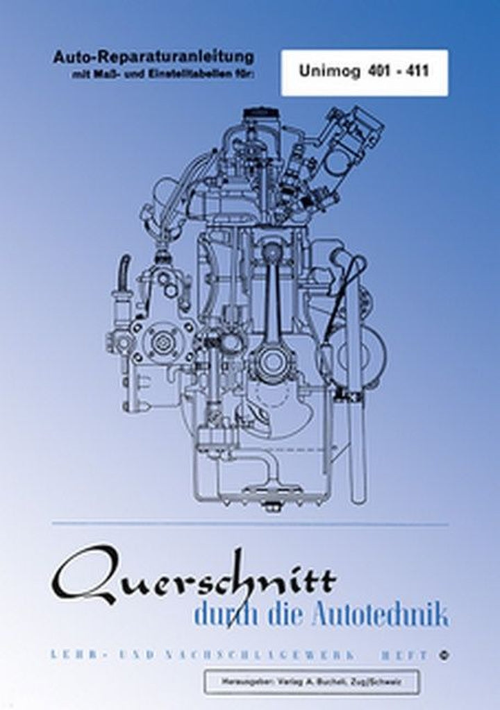 Unimog 401 - 411 Reparaturanleitung, Buchcover