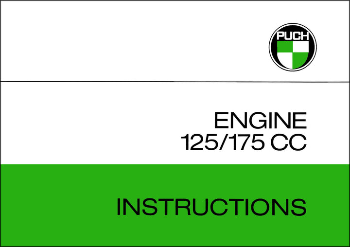 Puch Engine 125/ 175 cc, Betriebs- und Reparaturanleitung