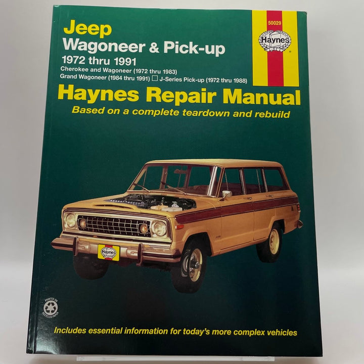 Jeep Wagoneer, Grand Wagoneer, Cherokee, J-Series Pick-up automotive – Reparaturanleitung (Haynes)