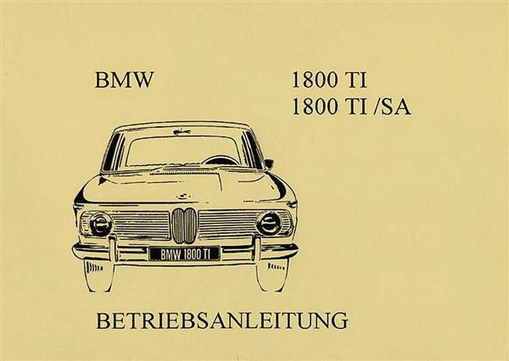 BMW 1800 Betriebsanleitung, Buchcover