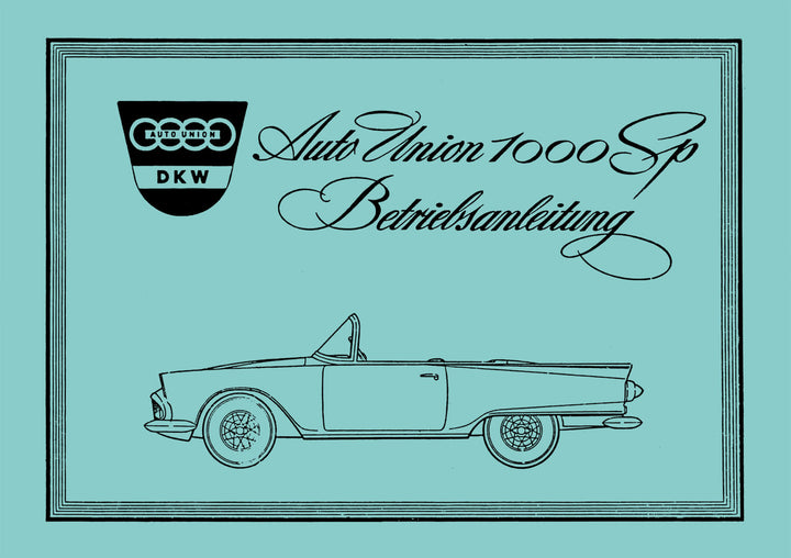 DKW 1000 Spezial Betriebsanleitung