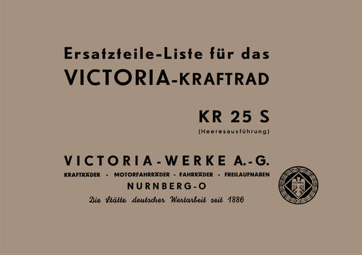 Victoria KR25S Ersatzteilkatalog