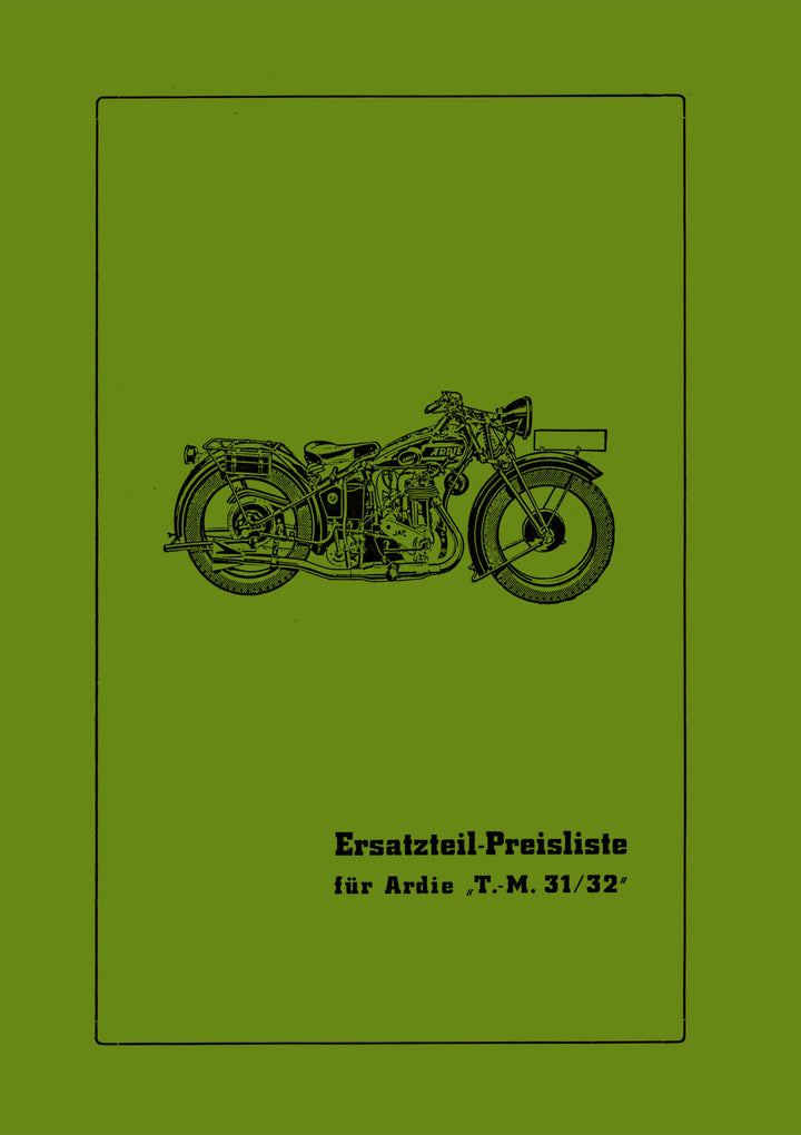 Ardie 500 T-Modell Ersatzteilkatalog