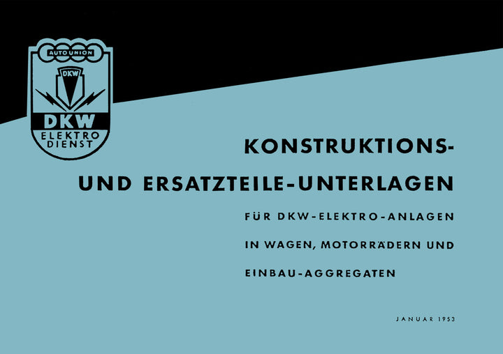 Auto Union DKW-Elektro-Anlagen Ersatzeilkatalog