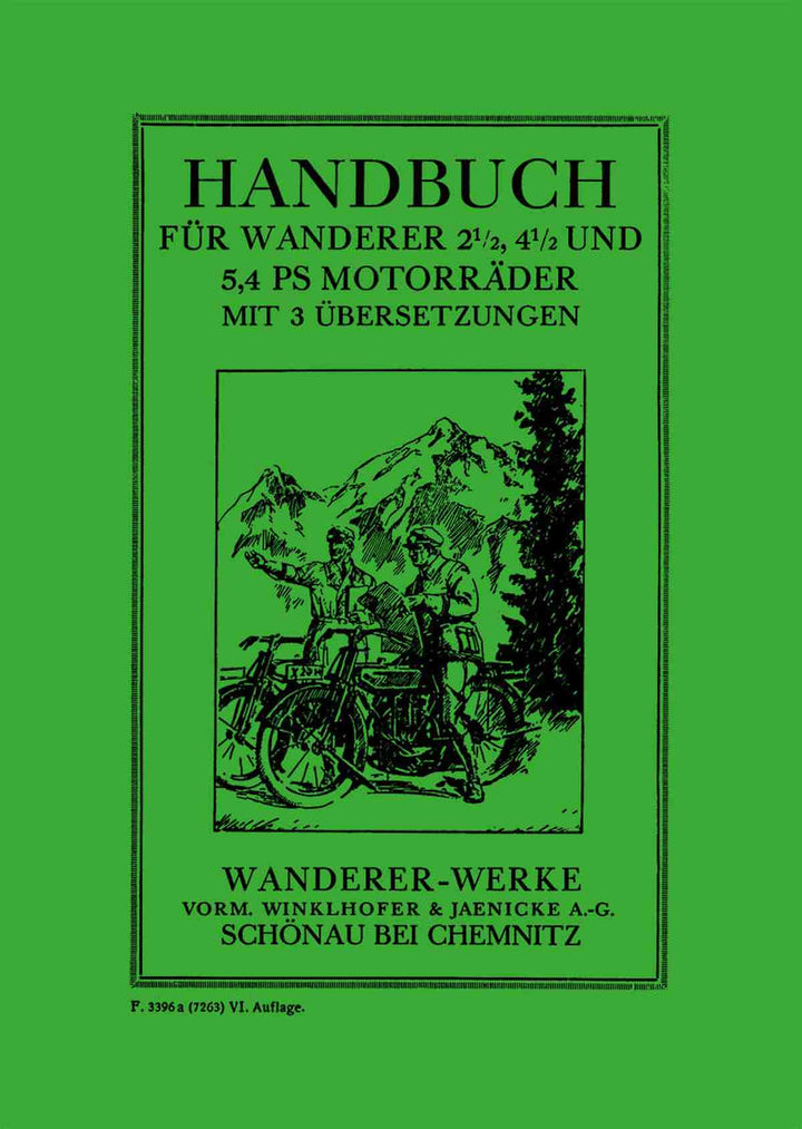 Wanderer 2,5 - 4,5 - 5,4 PS Bedienungsanleitung, Buchcover