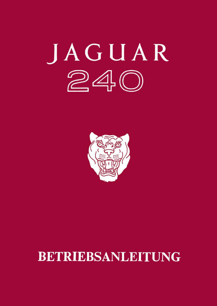 Jaguar 240 Betriebsanleitung, Buchcover