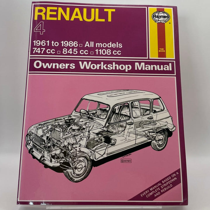 Renault 4 All Models 747cc-845cc-1108cc 1961-86 (Haynes)