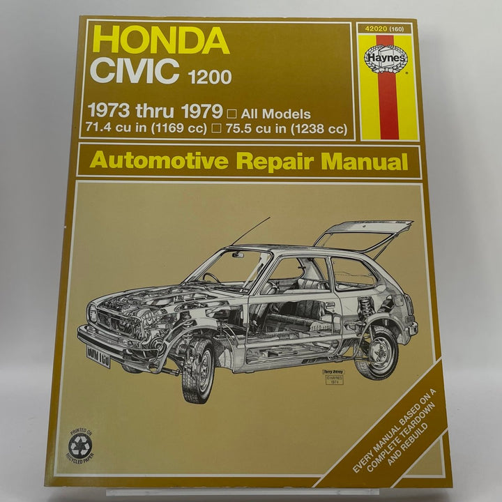 Honda Civic 1200 1973 thru 1979 All Models Automotive (Haynes)