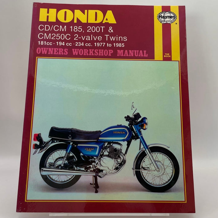 Honda CD/CM 185, 200T and CM250C 2-valve Twins; 181cc, 194cc and 234cc; 1977 to 1985 (Haynes)