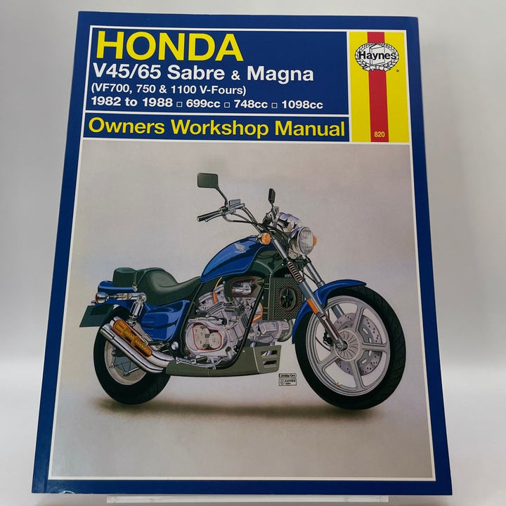 Honda V45/65 Sabre and Magna (VF700, 750 and 1100 V-Fours); 1982 to 1988; 699cc, 748cc and 1098cc (Haynes)