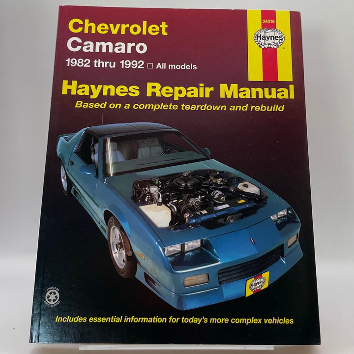 Chevrolet Camaro 1982 thru 1992, all models (Haynes)