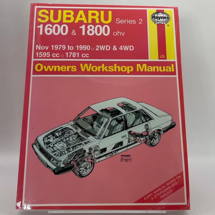 Subaru Series 2 1600 & 1800 OHV; Nov 1979 to 1990; 2WD & 4WD; 1595cc and 1781cc (Haynes)