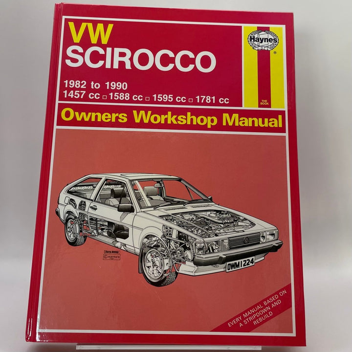 VW Scirocco; 1982 to 1990; 1457cc, 1588cc, 1595cc and 1781cc (Haynes)