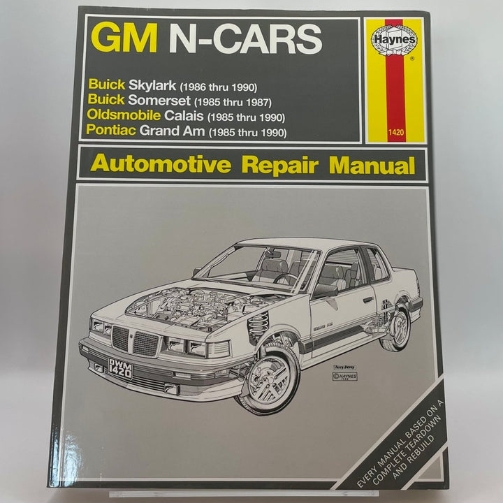 Chevrolet GM N-Cars; Buick Skylark (1986 thru 1990); Buick Somerset (1985 thru 1987); Oldsmobile Calais (1985 thru 1990); Pontiac Grand Am (1985 thru 1990) Automotive (Haynes)