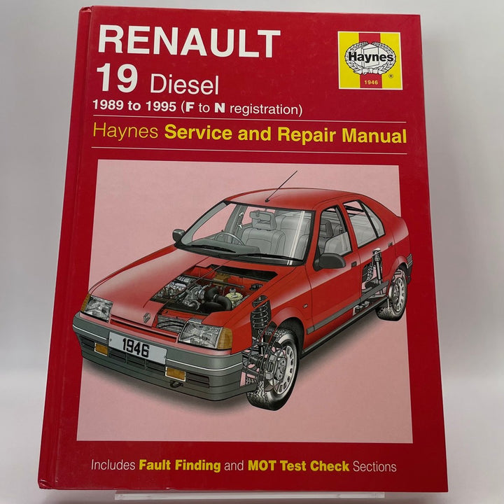 Renault 19 Diesel; 1.9 Diesel; 1989 to 1995 (F to N registration); ; includes Fault Finding and MOT Test Check Sections (Haynes)