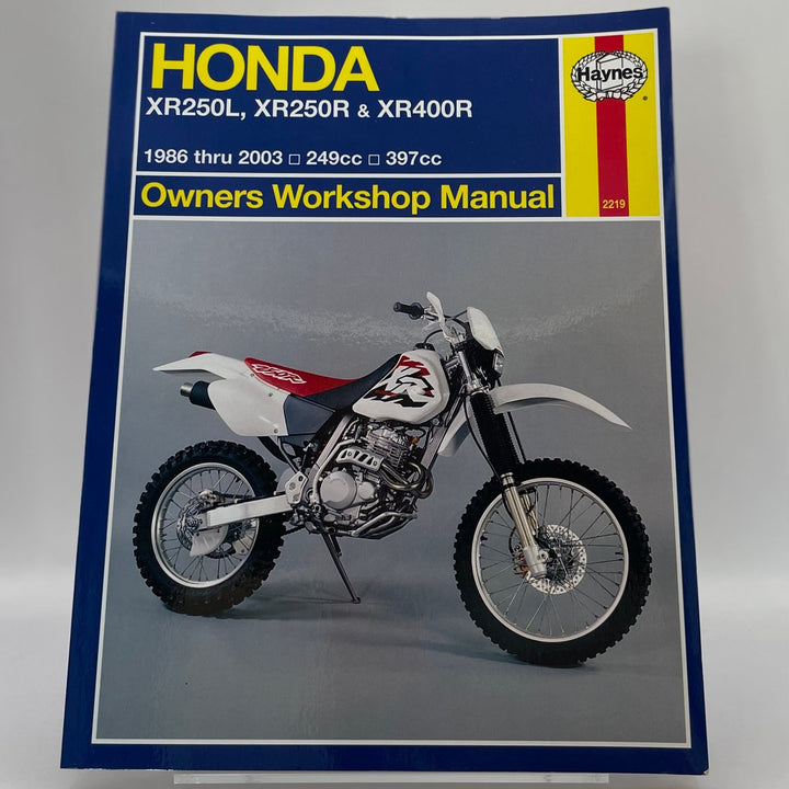 Honda XR250L, XR250R & XR400R; 1986 thru 2003; 249cc and 397cc (Haynes)