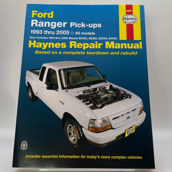 Ford Ranger Pick-ups 1993 thru 2005, all models; includes Mazda B2300, B2500, B3000 and B4000 1994 thru 2005 (Haynes)