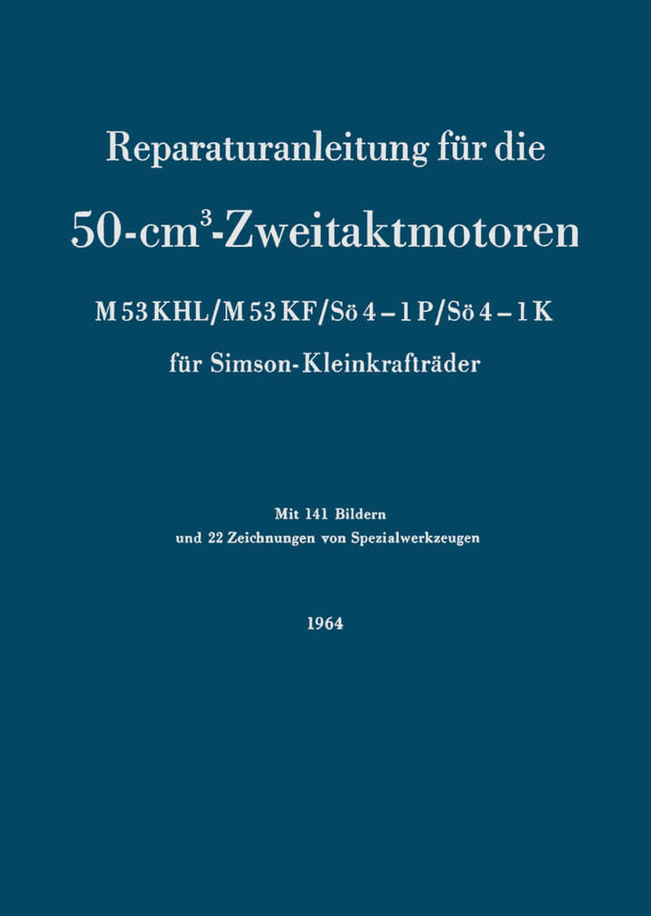 Simson Zweitakt-Motoren Modelle Reparaturanleitung, Buchcover
