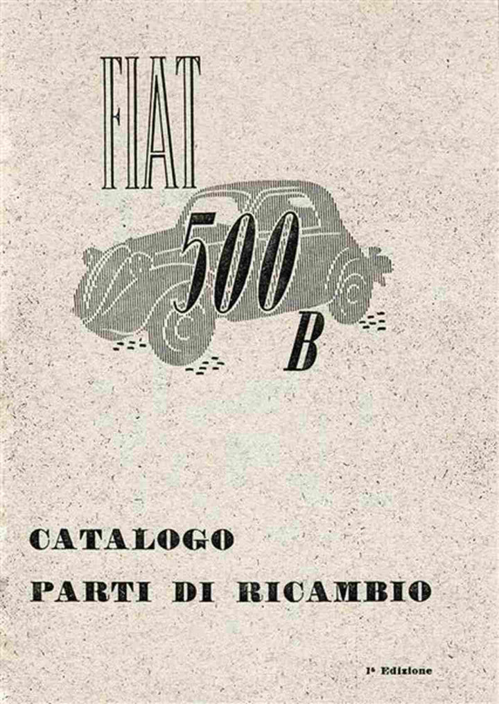 Fiat Vettura Mod 500 B Ersatzteilkatalog, Buchcover