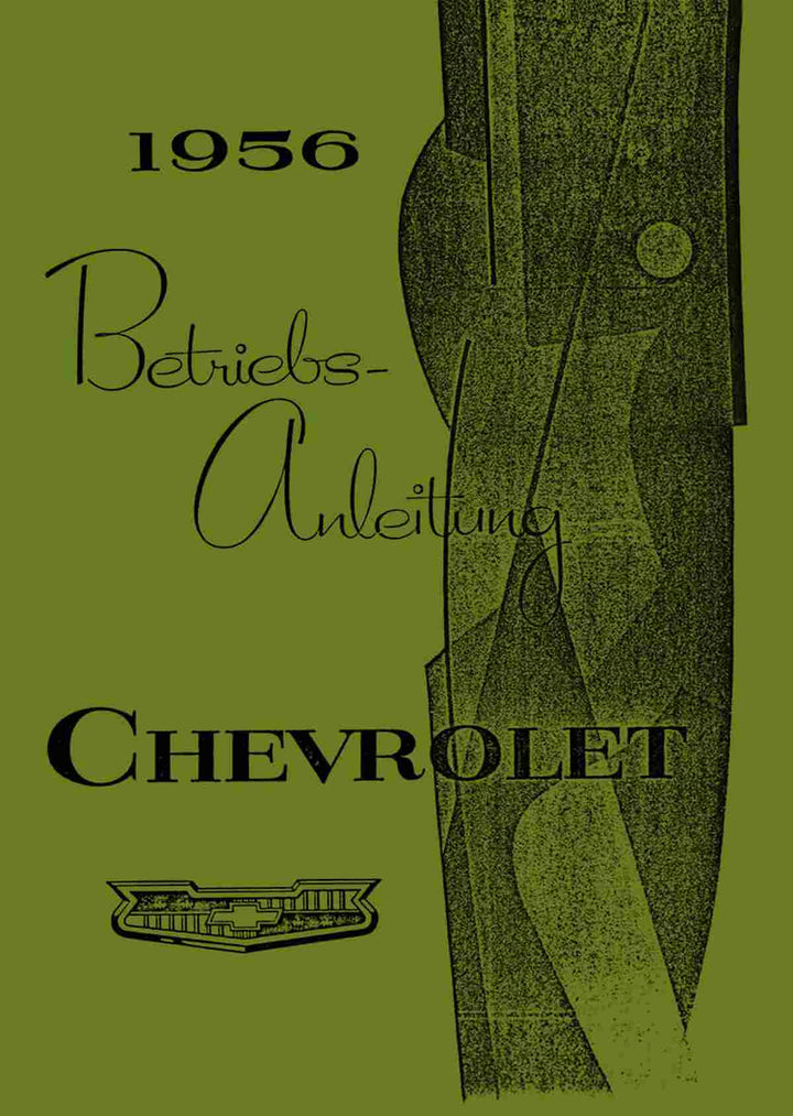 Chevrolet 6- und 8-Zylinder 1956 Bedienungsanleitung, Buchcover