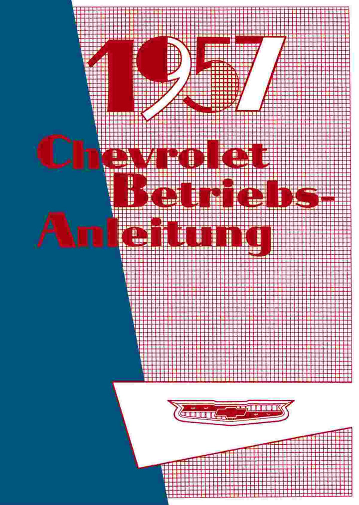 Chevrolet 6- und 8-Zylinder 1957 Bedienungsanleitung, Buchcover