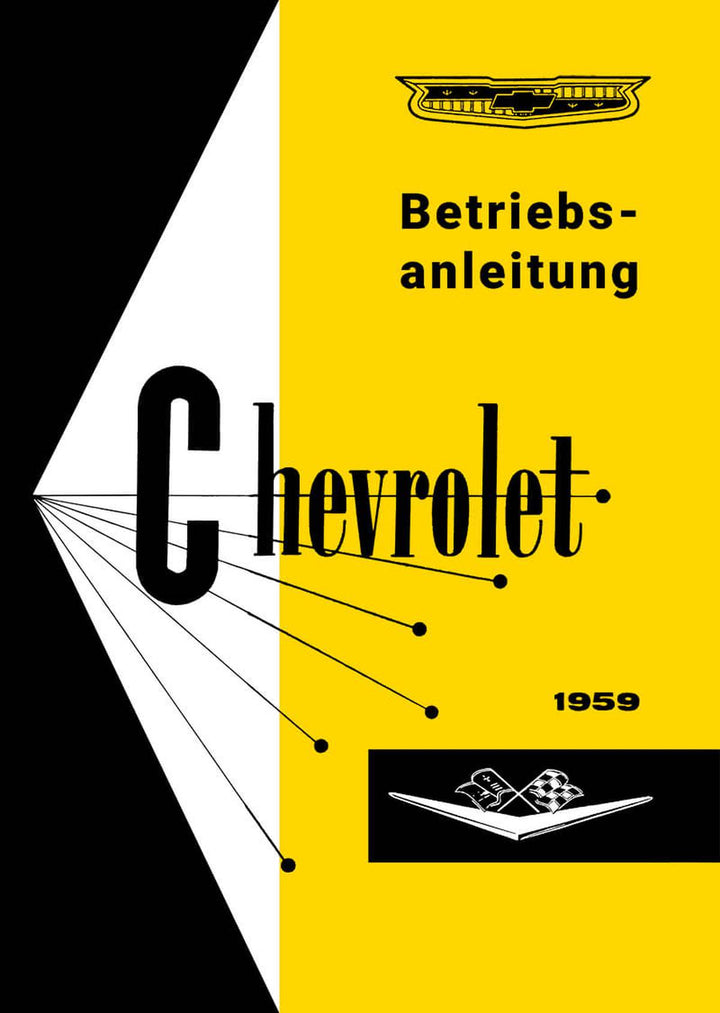 Chevrolet 6- und 8-Zylinder 1959 Bedienungsanleitung, Buchcover