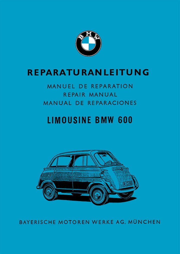 BMW 600 Reparaturanleitung, Buchcover
