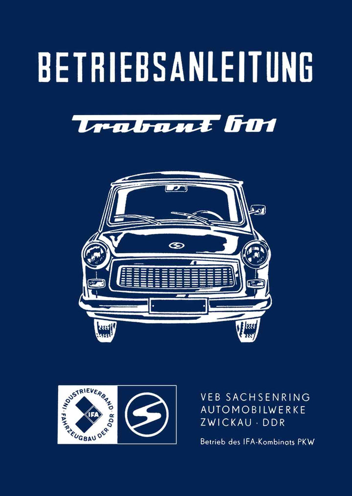 Trabant 601 Betriebsanleitung, Buchcover